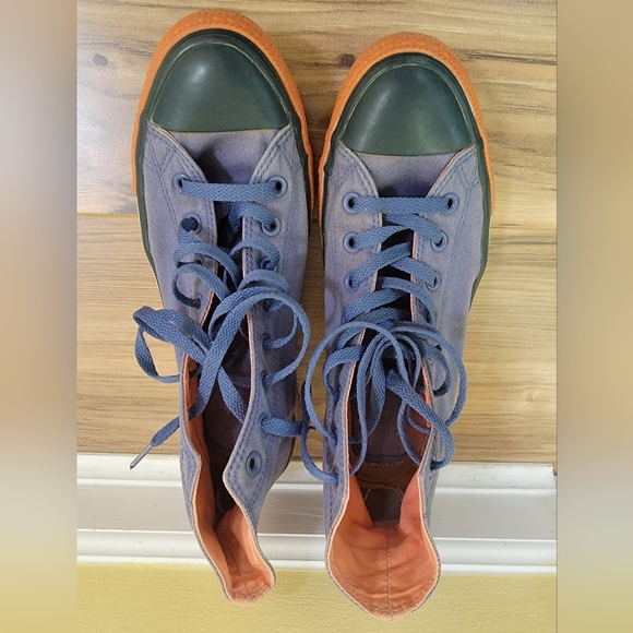 Converse, unisex mens US 9.5, women's 11.5, blue-orange - Picture 11 of 11